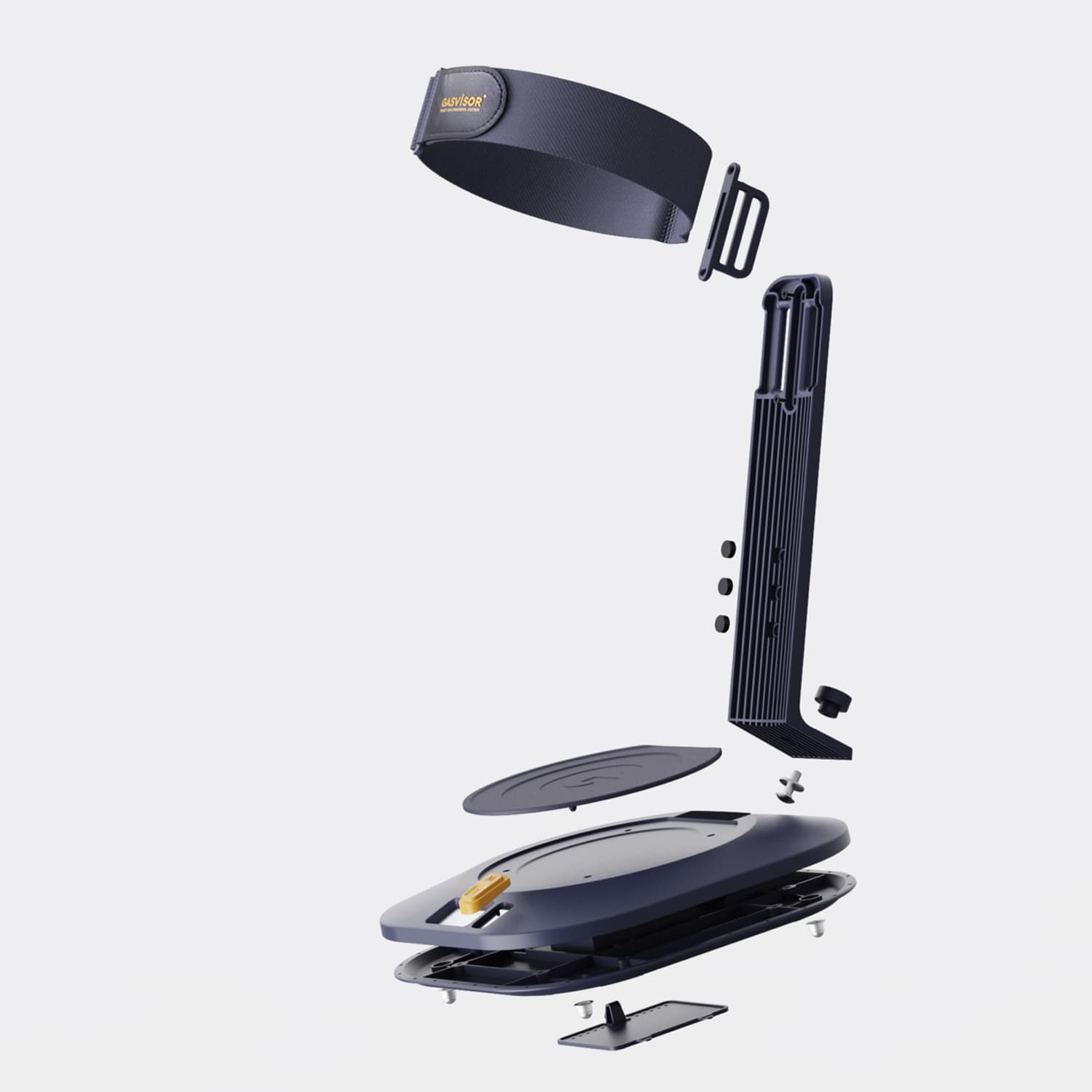 Exploded view of the GasVisor device